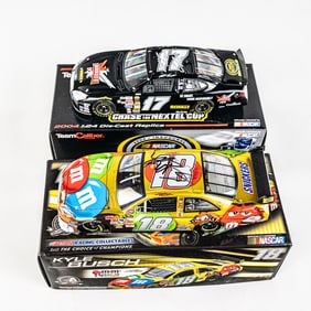 Kyle Busch & Matt Kenseth Autographed 1/24 Diecast