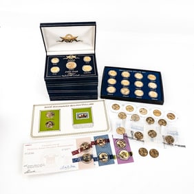 (37) Presidential and Sacagawea Gold dollars