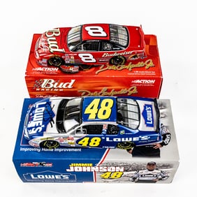 Earnhardt Jr. & Jimmie Johnson Autographed Diecast