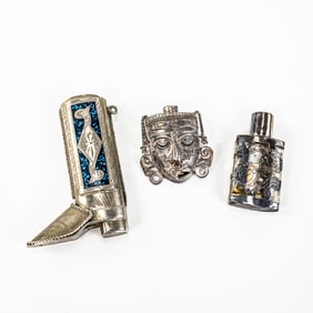 Sterling Cowboy Boot BIC Lighter Holder & More