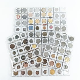 (140) Assorted 1970s-2010s European Tokens Medals+