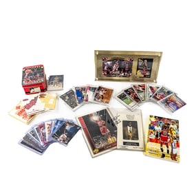 (2)1990 Jordan Star Ad Cards 23k Cards Dream Team+