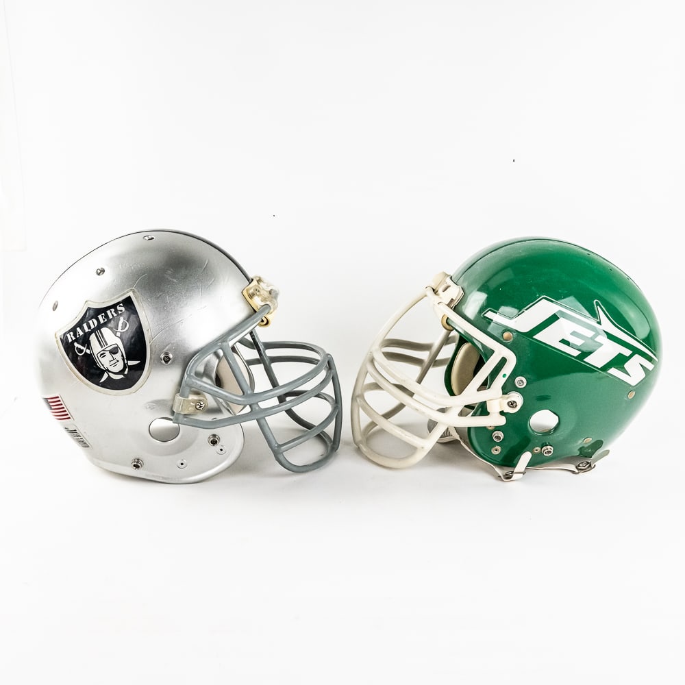 Adult Schutt LA Raiders & Gladiator Jets Helmets (1 of 13)