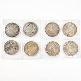 (8) 1883-1921 Morgan Silver Dollars $1