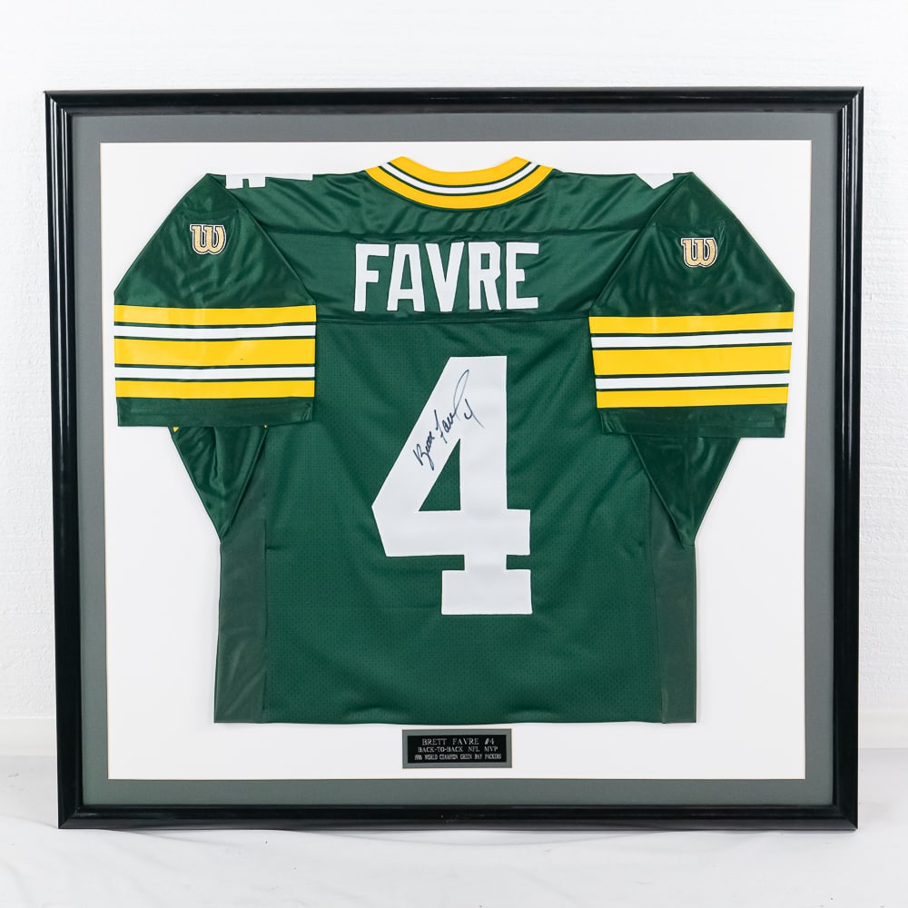 Brett Favre Autographed Green Bay Packer Jersey (1 of 6)