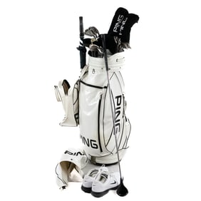 Ping Karsten & Firestick 35 Golf Set w Bag Cleats+