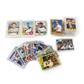 Collection of Vintage MLB Cards 61 Aaron 68 Mays++