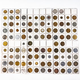 Collection of 106 Vintage Chicago Tokens & Medals