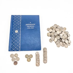 Unc Jefferson Nickel Complete Collection 1938-1964