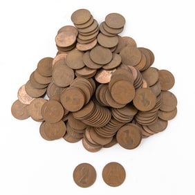 (200) 1960s Great Britain Large Penny 1C