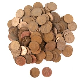 (200) 1960s Great Britain Large Penny 1C