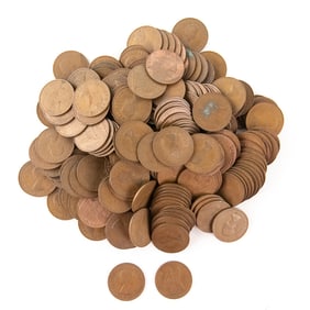 (200) 1960s Great Britain Large Penny 1C