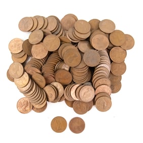 (200) 1960s Great Britain Large Penny 1C