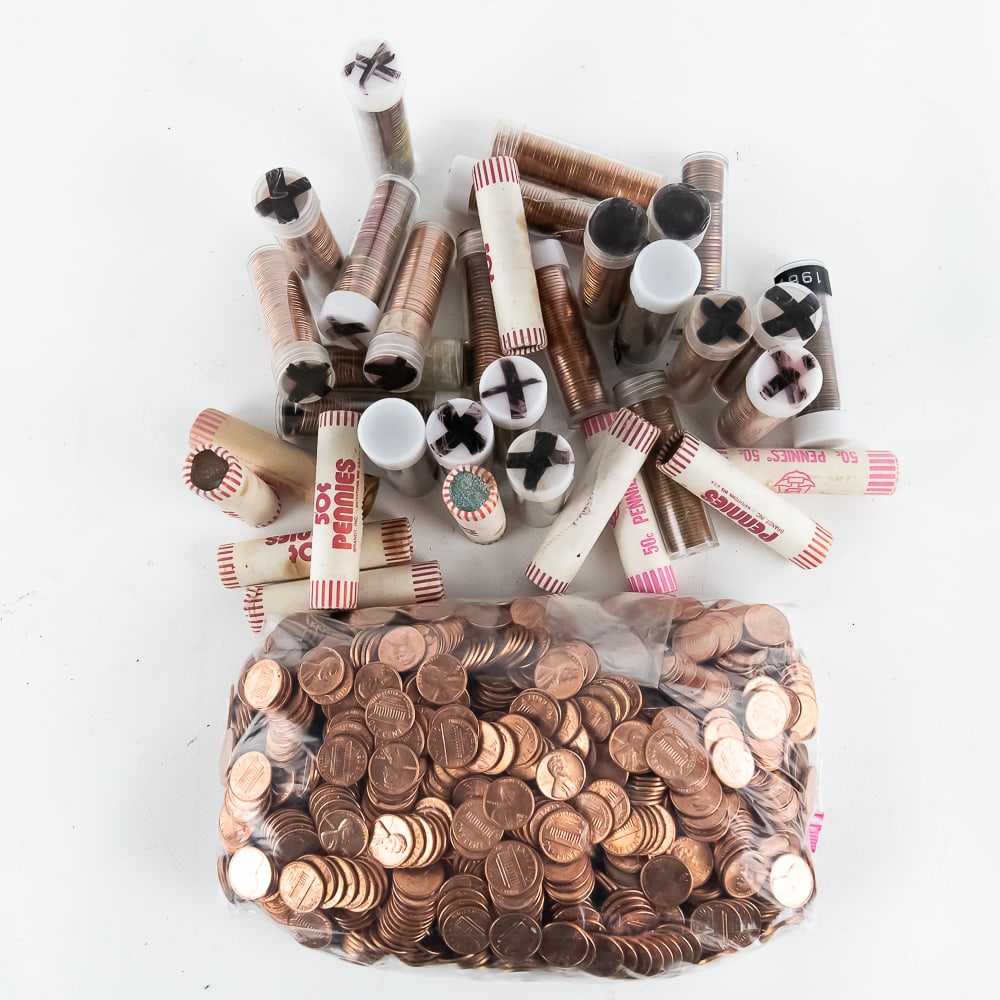33 Rolls of Lincoln Memorial Cents Penny's & More (1 of 9)