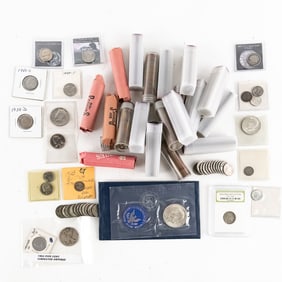 Collection of Assorted Silver, Type & Wheat Coins