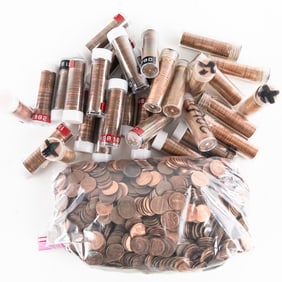 (30) Rolls of 70s & 80s Lincoln Memorial Cents 1C