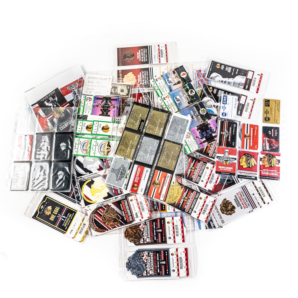 Collection of Chicago Blackhawk Cubs Ticket Stubs+ (1 of 7)