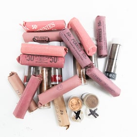 (3)'60 Skirted R '17 '19 '26 '35+ Wheat Cent Roll