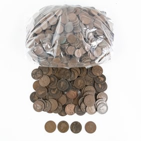 (74) 1912-1912 UK George V 1 Penny 13#s New Pennys