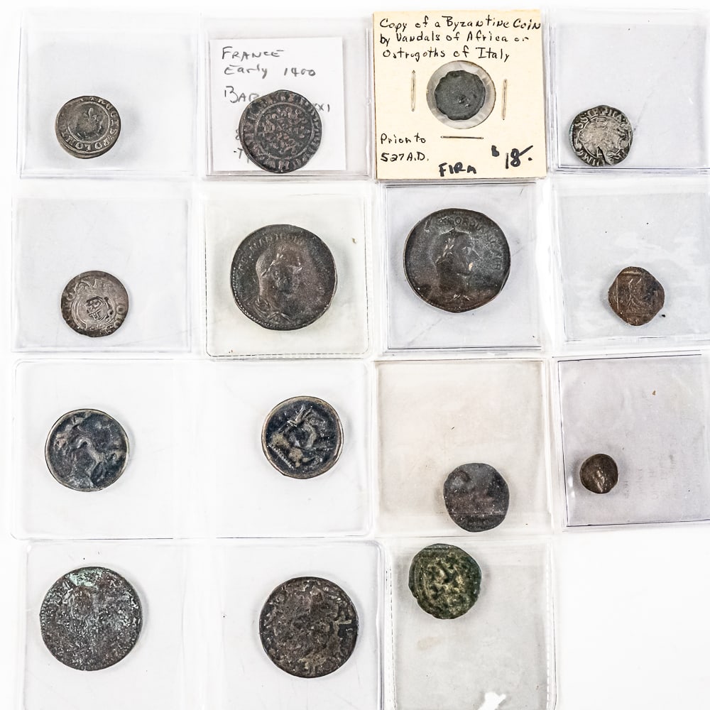 Collection of 15 Assorted Ancient & Medieval Coins (1 of 9)
