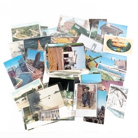 (200) Assorted Unsearched Vintage Postcards