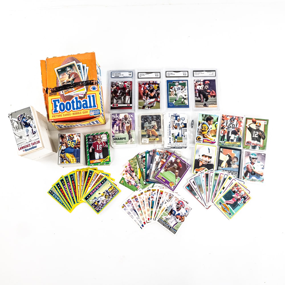 1988 Topps NFL Wax Box GMA Slabbed Cards & More (1 of 13)
