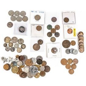 57 & 58 Flying Eagle Indian & Wheat Cents w Silver