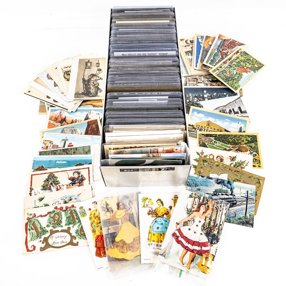 (200) Assorted Unsearched Vintage Postcards (1 of 9)