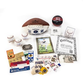 Ron Santo Auto Baseball G. Perry Auto Card & More