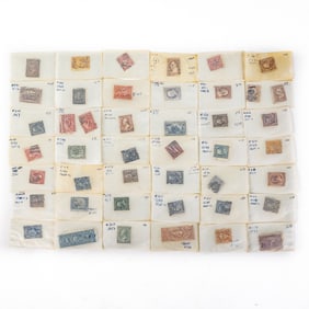 41 Early Washington Franklin Pilgrim Stamps & More