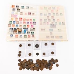 Wheat Lincoln Memorial Cent & Stamp Collection ++