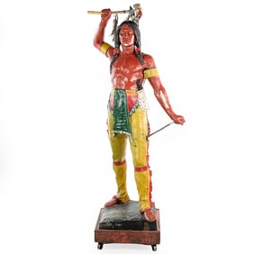 Cigar Store Figure Metal Indian