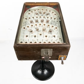 "Joy Poker" 1 Cent Counter Top Pinball w/ Stand