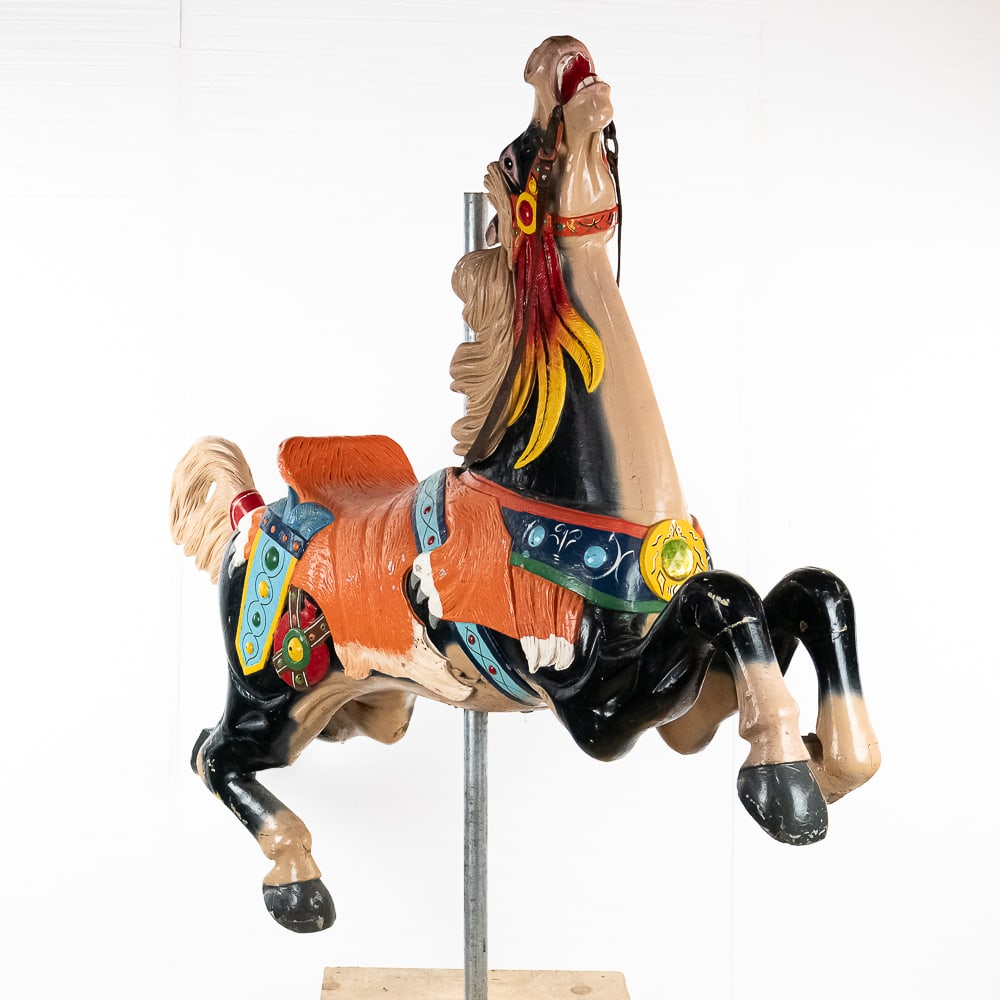 Parker Carved Wood Stargazer Carousel Horse (1 of 16)