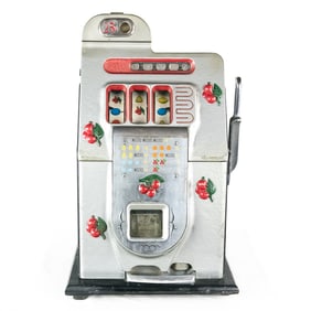 Mills 25 Cent Cherry Front Slot Machine