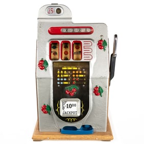 Mills 25 Cent Cherry Front Slot Machine