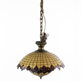 Unique Stained Glass Ceiling Light Assembly