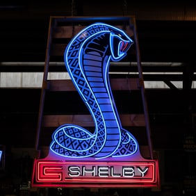 Shelby Cobra Large Custom Dealer Neon Sign