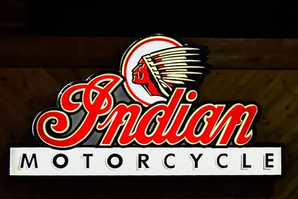 Indian Motorcycles Light Up Dealer Sign