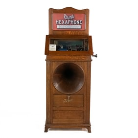 Regina Hexaphone Coin Op Cylinder Phonograph