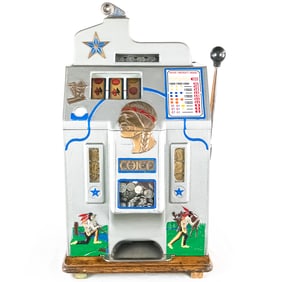 Jennings 5 Cent One Star Chief Slot Machine