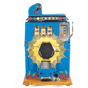 Mills 5 Cent Bursting Cherry Slot Machine