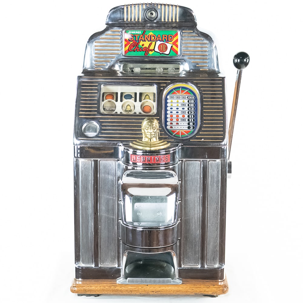 Jennings 10c Standard Chief Slot Machine (1 of 12)