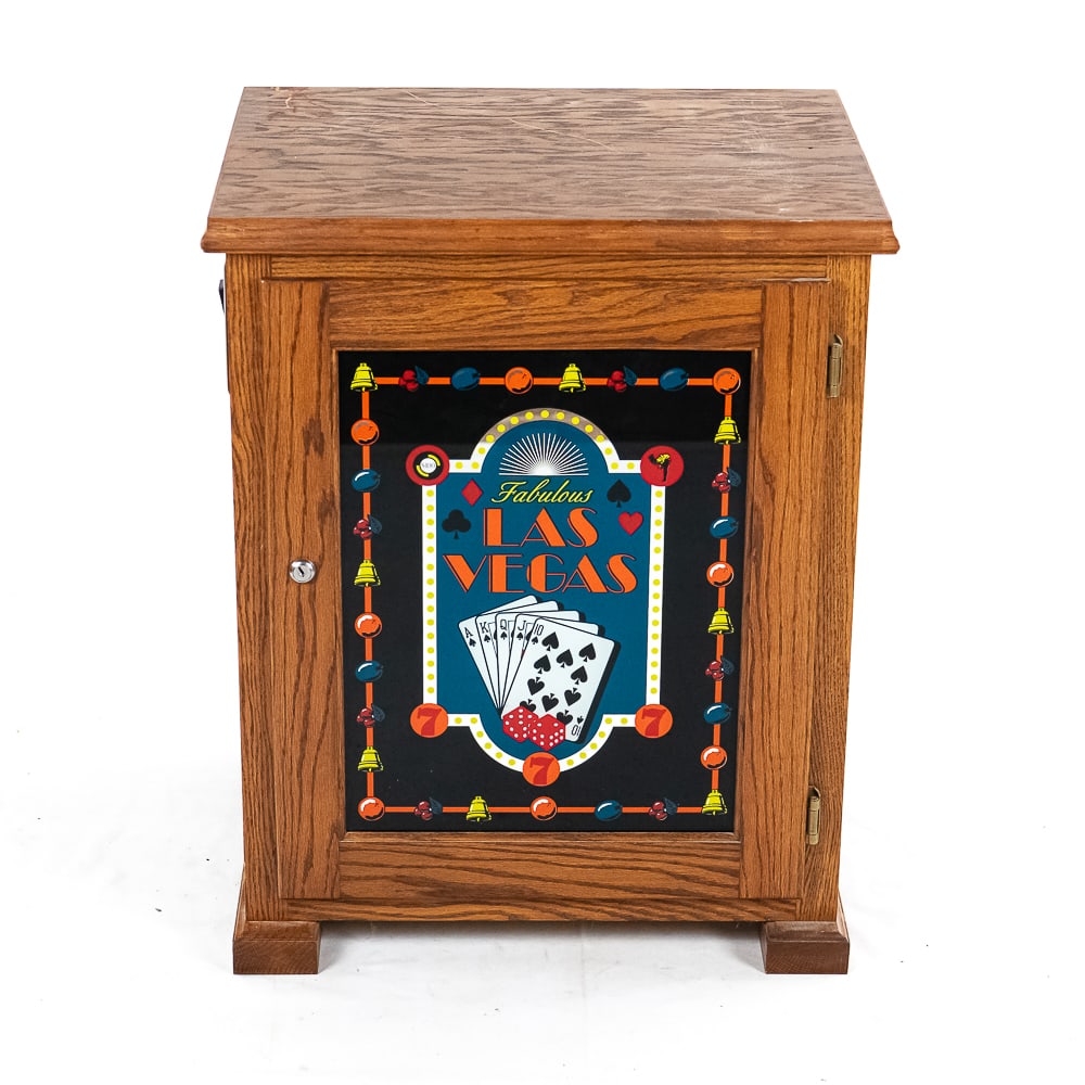 Contemporary Wood Light Up Slot Machine Stand (1 of 9)