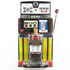 Jennings 25 Cent Tic Tac Toe Light Up Slot Machine