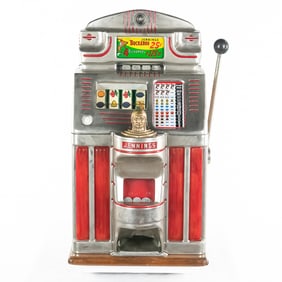 Jennings 25 Cent "Buckaroo" 4-Reel, Light Up Slot