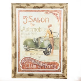 Fabrice De Villeneuve Giclee Auto Club Poster