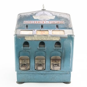 Vintage Coin-Op Postage Stamp Dispenser