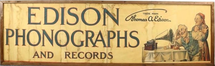 Edison 10ft Wide Phonographs & Records Banner