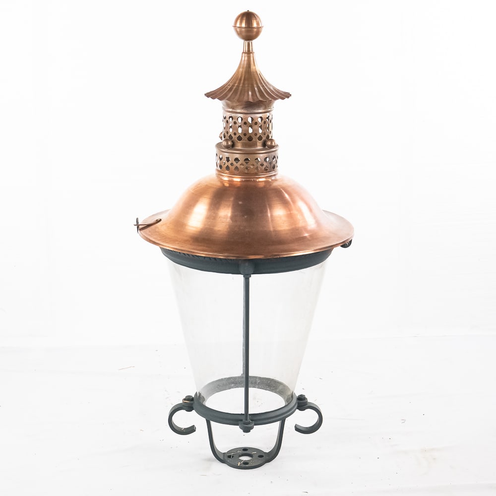 Large Copper Top Gas Street Light (1 of 12)